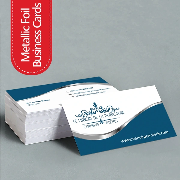 Metallic Foil Business Cards Printing