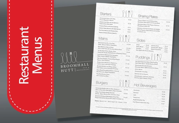 Restaurant Menu Printing
